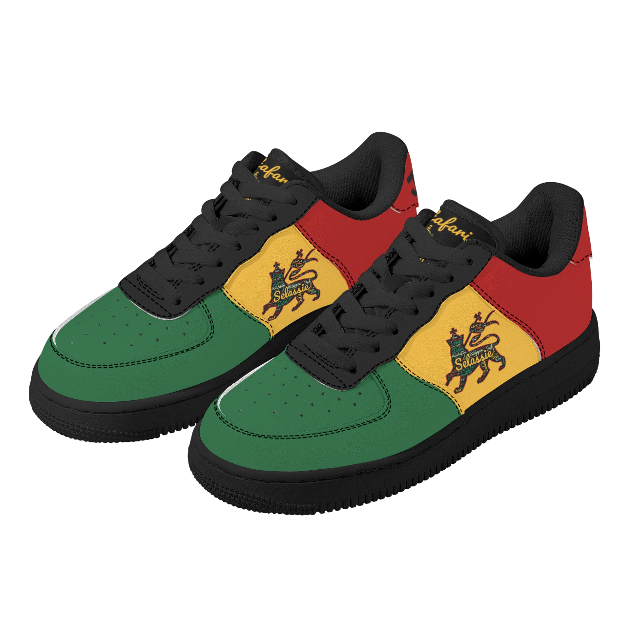 Rasta Lion of Judah low top shoes